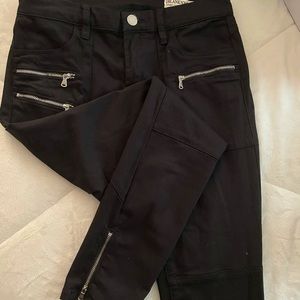Blanknyc black moto jeans